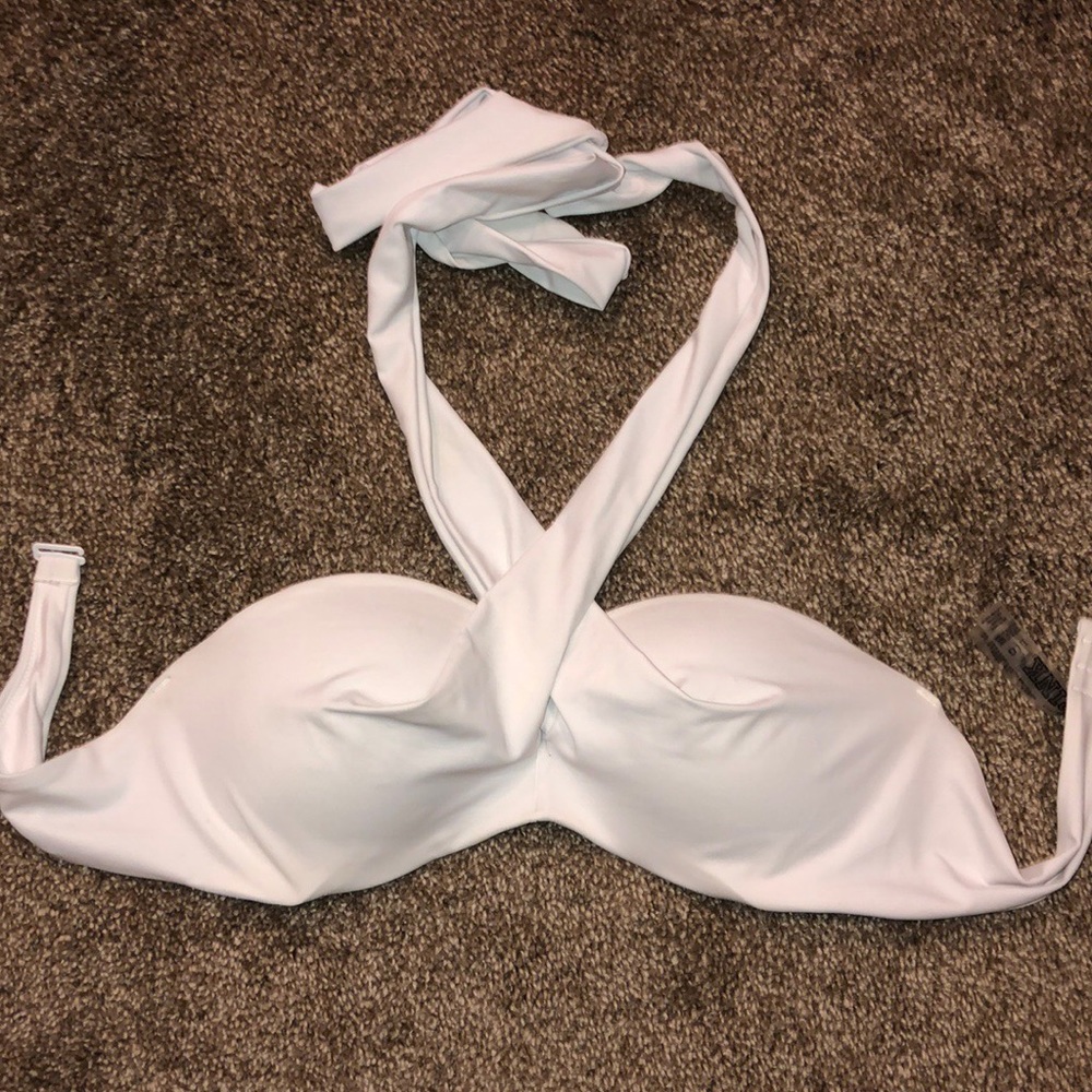VS White Bikini Top Large - Strapless or Halter